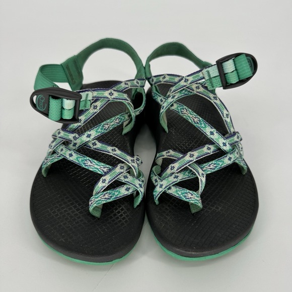 Chaco ZX/2 Classic Green Gray Strappy Water Sport Sandals Women's Size 7 - Picture 2 of 6